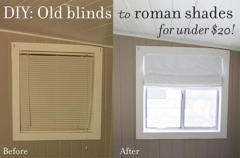 DIY Fabric Roman Shades